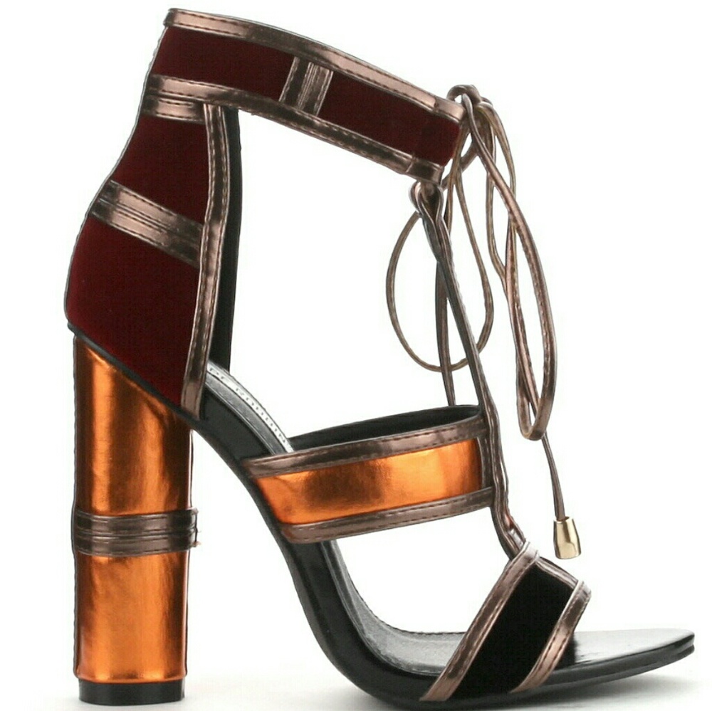 Cape Robbin  lace up pep toe heels